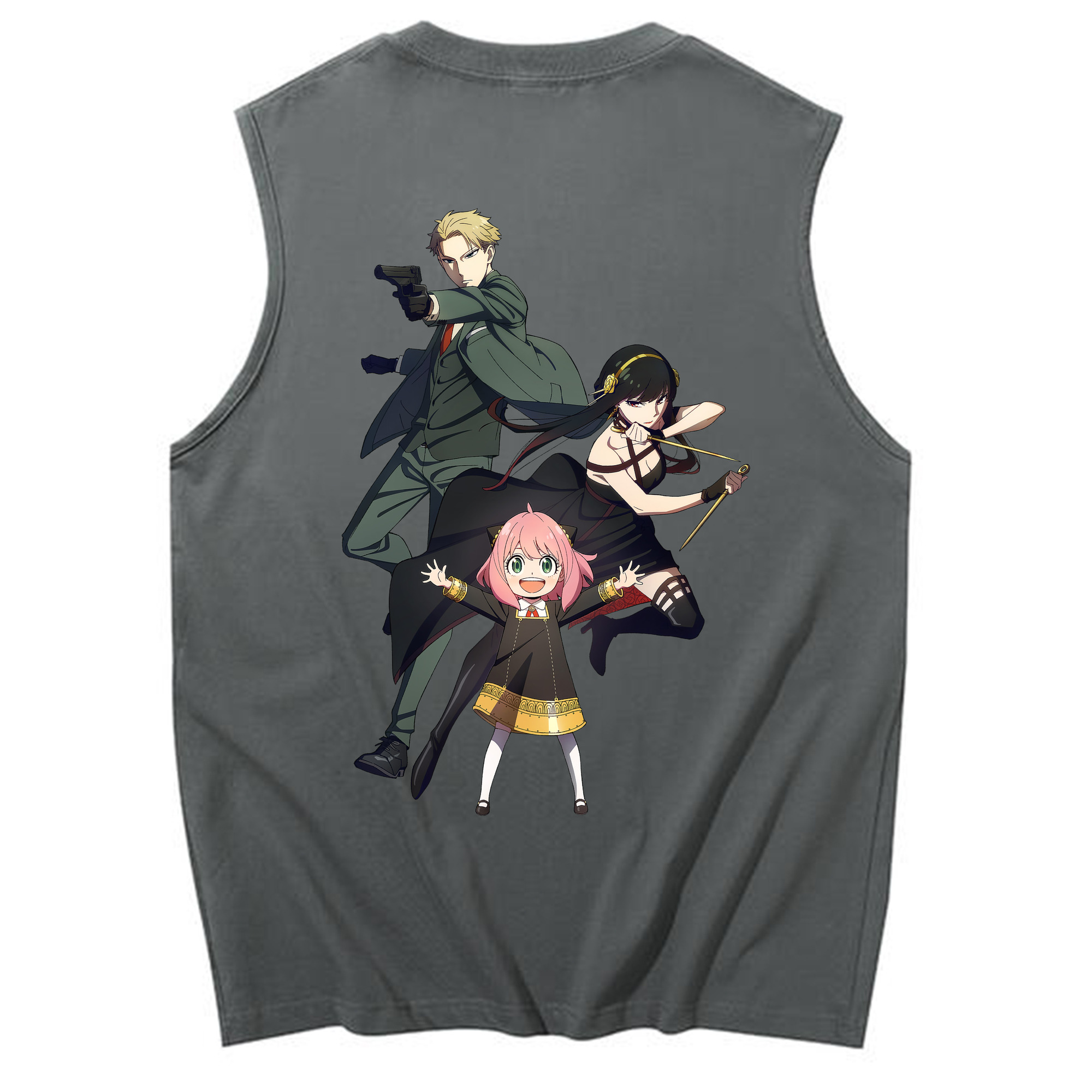 （画像用） SPY×FAMILY间谍家家酒 コットン100％タンクトップ（背面プリント）